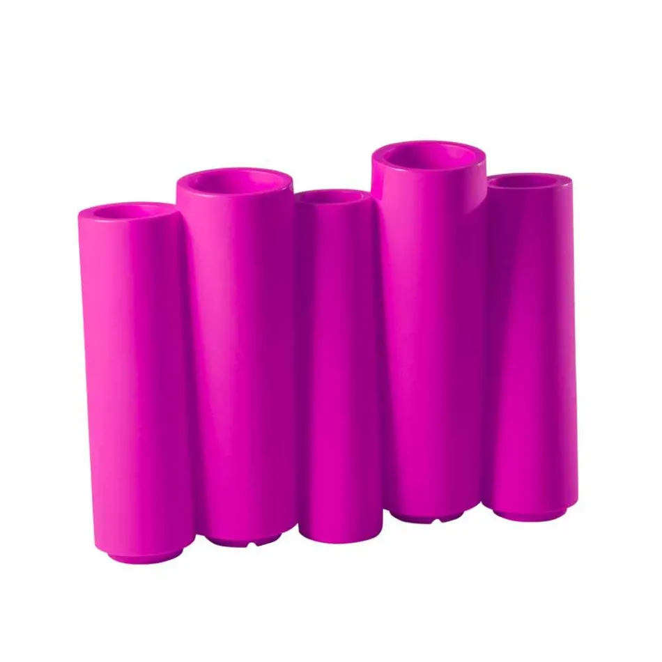 Dekorativ farvet vas Slide Bamboo moderne design lavet i Italien Viadurini