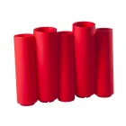 Dekorativ farvet vas Slide Bamboo moderne design lavet i Italien Viadurini