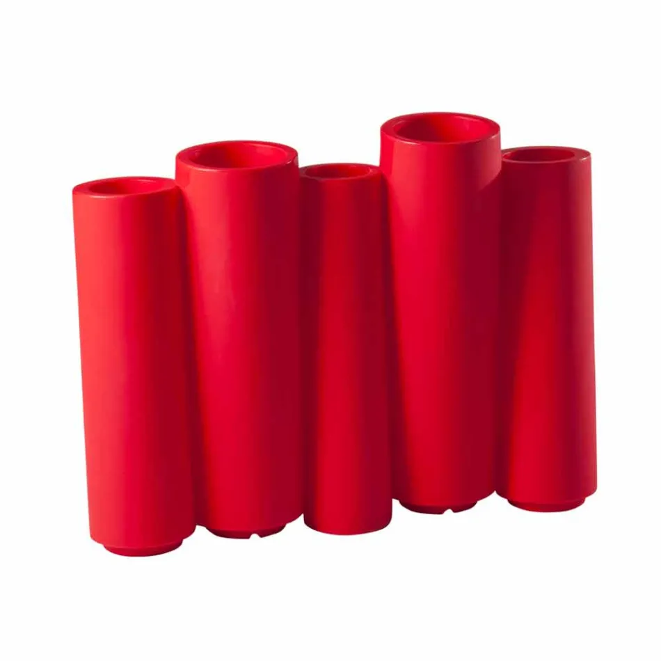 Dekorativ farvet vas Slide Bamboo moderne design lavet i Italien Viadurini