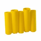 Dekorativ farvet vas Slide Bamboo moderne design lavet i Italien Viadurini