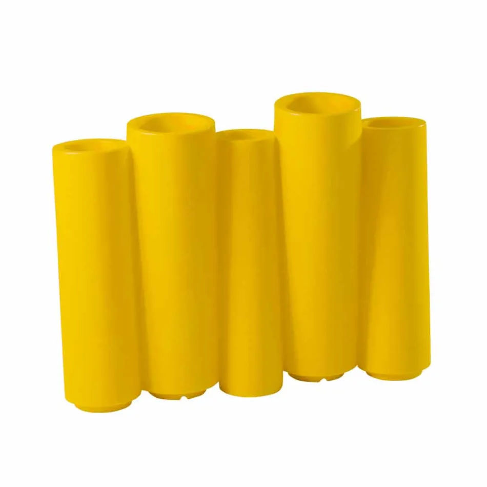 Dekorativ farvet vas Slide Bamboo moderne design lavet i Italien Viadurini