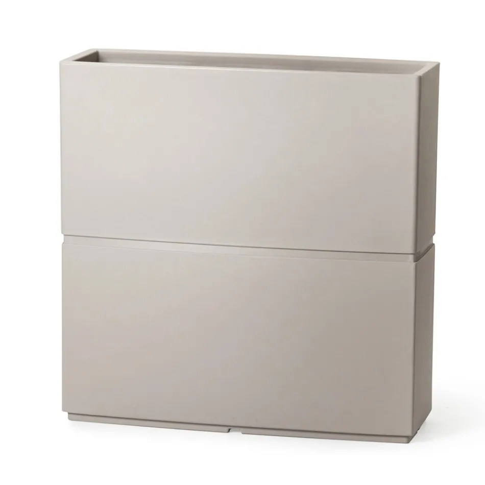 Indendørs dekorativ vase i polyethylen 2 størrelser lavet i Italien - Lambo Viadurini