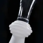 Indendørs dekorativ glasvase med hvid base lavet i Italien - Catia Viadurini