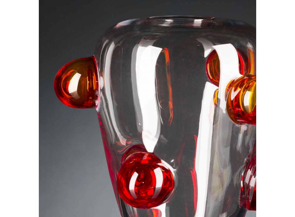 Indendørs dekorativ vase i Murano-blæst glas fremstillet i Italien - Rovigo Viadurini