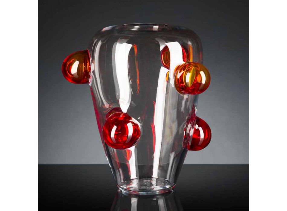 Indendørs dekorativ vase i Murano-blæst glas fremstillet i Italien - Rovigo Viadurini