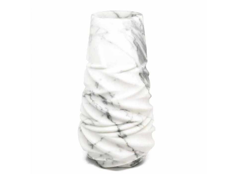 Arabesque marmor design dekorativ vase lavet i Italien - Brock Viadurini