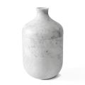 Dekorativ vase i hvid carrara marmor italiensk luksusdesign - Calar