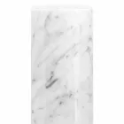 Hvid Carrara Marmor dekorativ vase lavet i Italien Design - Nevea Viadurini