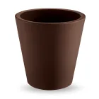 Rund farvet polyethylen dekorativ vase lavet i Italien - Mengo Viadurini