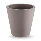 Rund farvet polyethylen dekorativ vase lavet i Italien - Mengo Viadurini