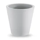 Rund farvet polyethylen dekorativ vase lavet i Italien - Mengo Viadurini