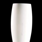 Dekorativ vase i hvidt og gennemsigtigt glas Håndlavet i Italien - Crezia Viadurini