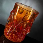 Orange Murano blæst glas dekorativ vase lavet i Italien - Mister Viadurini