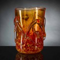 Orange Murano blæst glas dekorativ vase lavet i Italien - Mister