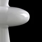 Moderne dekorativ vase i hvid keramik håndlavet i Italien - Tulipo Viadurini