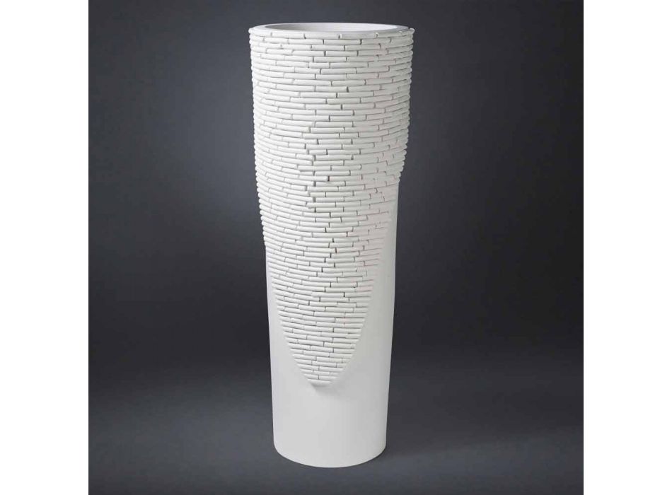Indendørs dekorativ keramisk vase håndlavet i Italien - Calisto Viadurini