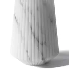 Vase af hvid Carrara marmor eller sort Portoro stribet design - Cairo Viadurini