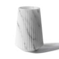 Vase af hvid Carrara marmor eller sort Portoro stribet design - Cairo