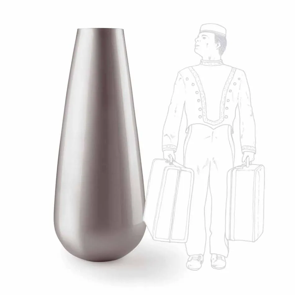 Udendørs dekorativ designvase i polyethylen fremstillet i Italien - Menea Viadurini