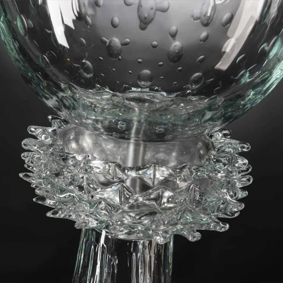 Elegant indendørs vase i blæst muranoglas fremstillet i Italien - Copernicus Viadurini
