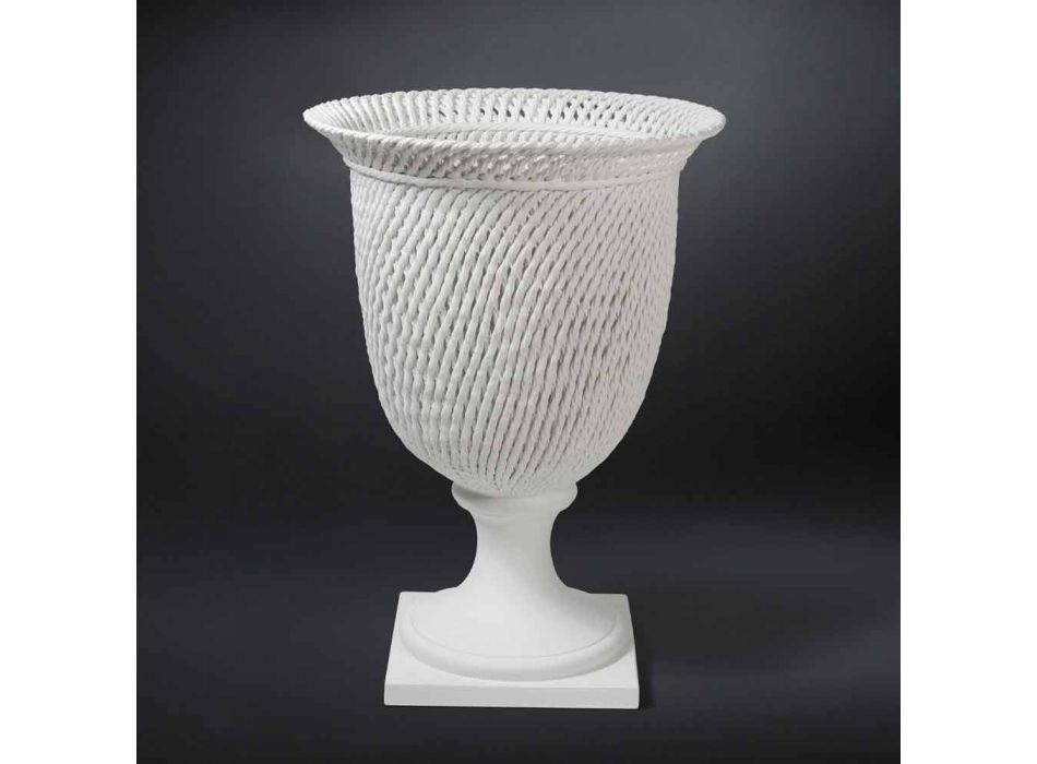Elegant indendørs keramisk vase håndlavet lavet i Italien - Napoleone Viadurini