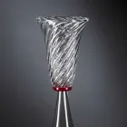 Elegant indendørs vase i blæst muranoglas fremstillet i Italien - Inverso Viadurini