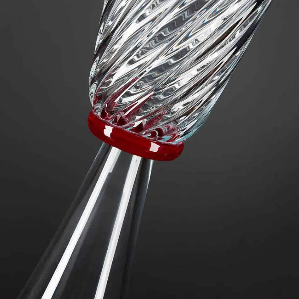 Elegant indendørs vase i blæst muranoglas fremstillet i Italien - Inverso Viadurini