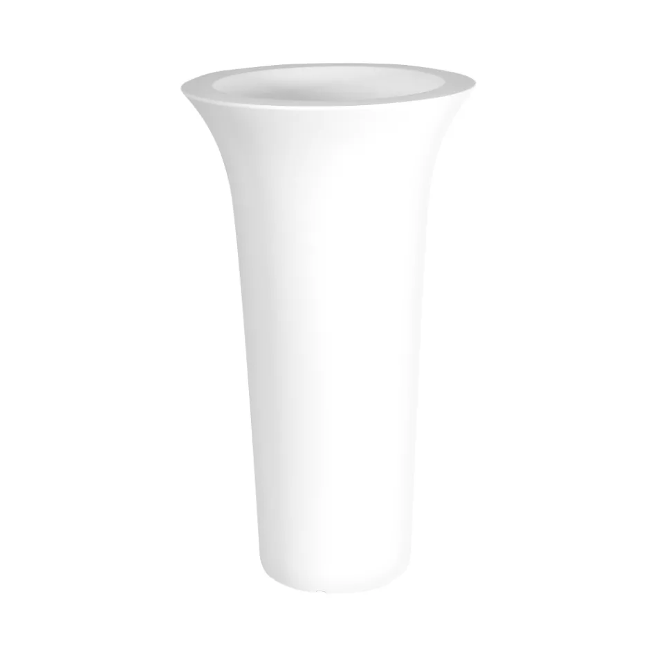 Rund haveplantekasse i polyethylen Fremstillet i Italien - Tremont Viadurini