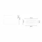 Plantervase i lysende plast, design i 3 størrelser - Pandora fra Myyour Viadurini