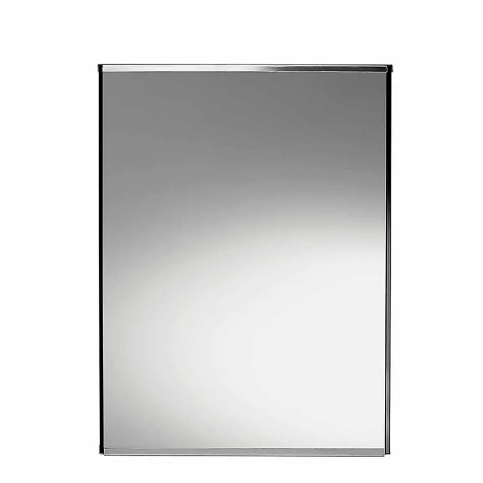 Fritstående geometrisk spejlvase og struktur i træ og stål - Ghenna Viadurini