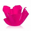 Vase fuchsia indendørs / udendørs design draperet Pina, fremstillet i Italien