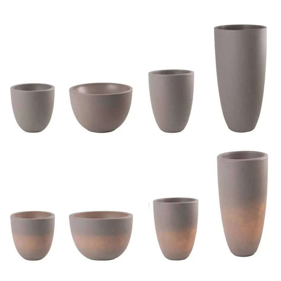 Vase oplyst udvendigt og indvendigt moderne design farvet plastik - Svasostar Viadurini