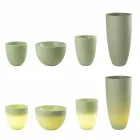 Vase oplyst udvendigt og indvendigt moderne design farvet plastik - Svasostar Viadurini