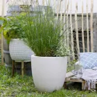 Vase oplyst udvendigt og indvendigt moderne design farvet plastik - Svasostar Viadurini