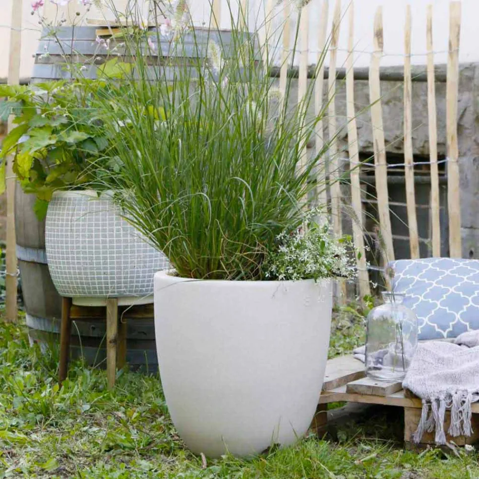 Vase oplyst udvendigt og indvendigt moderne design farvet plastik - Svasostar Viadurini