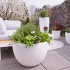 Vase oplyst udvendigt og indvendigt moderne design farvet plastik - Svasostar Viadurini