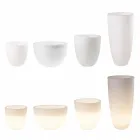 Vase oplyst udvendigt og indvendigt moderne design farvet plastik - Svasostar Viadurini