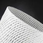 Håndlavet keramisk vase med vævet skud lavet i Italien - Napoleon Viadurini