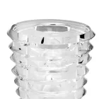 Krystalvase originalt design med luksusringe fremstillet i Italien - Mexto Viadurini