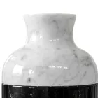 Vase i Carrara White Marble og Black Marquinia Luxury Design - Calar Viadurini