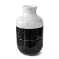 Vase i Carrara White Marble og Black Marquinia Luxury Design - Calar