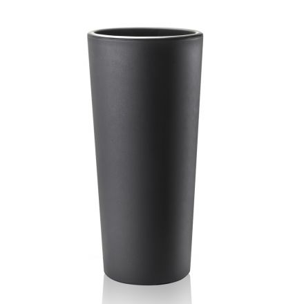 Vase i hvid eller antracit polyethylenklokkeform 2 stykker - Milek Viadurini
