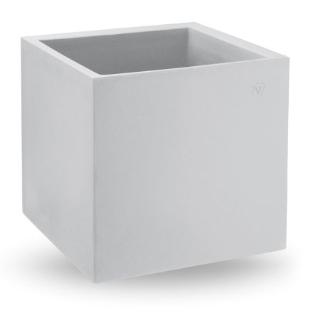Vase i farvet polyethylen kubisk form lavet i Italien - Tonello Viadurini