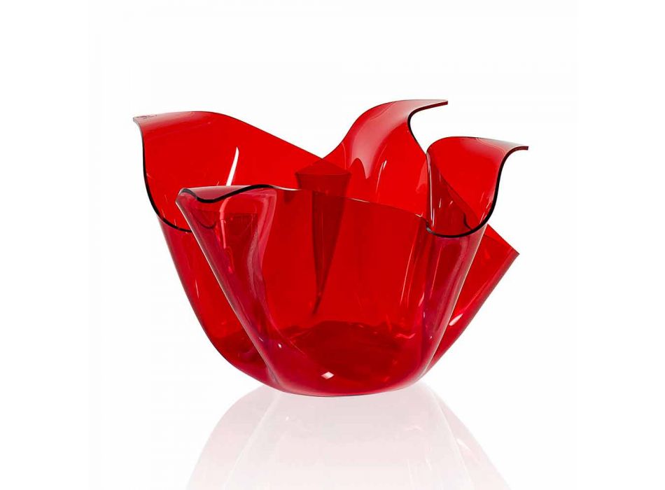 Vase intern / ekstern multi-purpose Pina rosso, moderne design lavet i Italien Viadurini