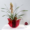 Vase intern / ekstern multi-purpose Pina rosso, moderne design lavet i Italien