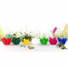 Vase indendørs / udendørs multi-purpose grøn Pina, moderne design lavet i Italien Viadurini