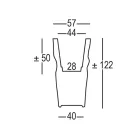 Lys udendørs vase i uigennemsigtig polyethylen fremstillet i Italien - stolt Viadurini