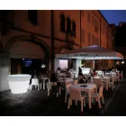 Lyst polyethylen havevase med LED Made in Italy - Poldo Viadurini