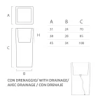 Høj indendørs vase i hvid polyethylen Fremstillet i Italien - Devid Viadurini