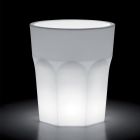 Dekorativ lysende vase i polyethylen med LED-lys Made in Italy - Pucca Viadurini